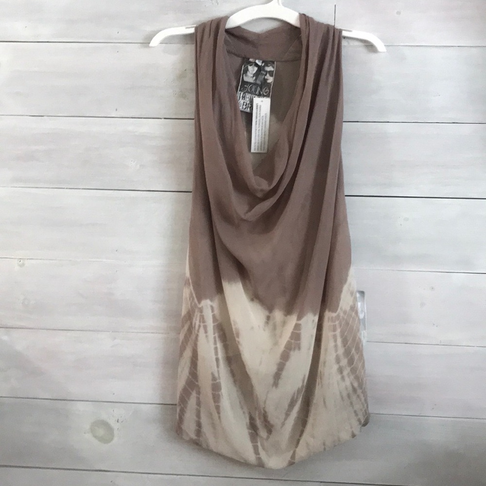 NWT Young, Fabulous & Broke Tie Dye Halter Tunic